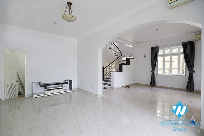 Large airy house for lease in Ciputra compound, Tay Ho, Hanoi- semi furnished.